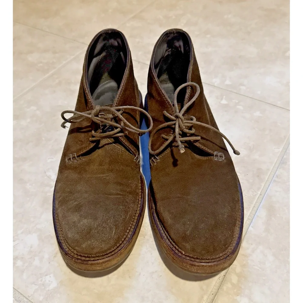 To Boot New York Chukka Men's Size 9.5 Brown Suede Boots Lace Up Casual Work